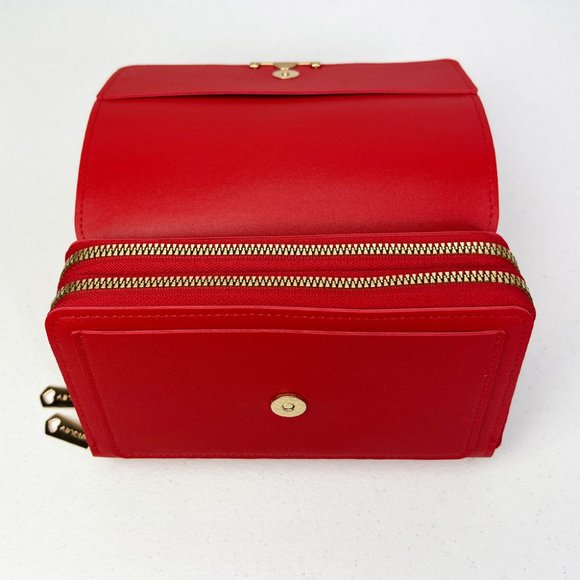 Red Cross Body Wallet - Effortlessly Stylish and Casual - Picture 5 of 6